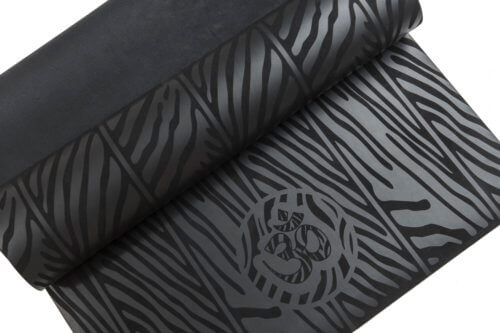 XL Black Rubber Yoga Mat