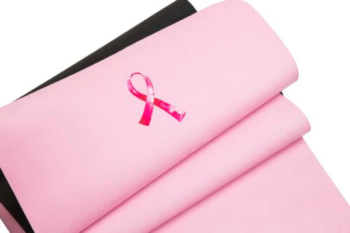 folded pink mat