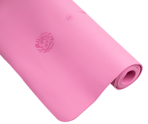 rolled pink mat